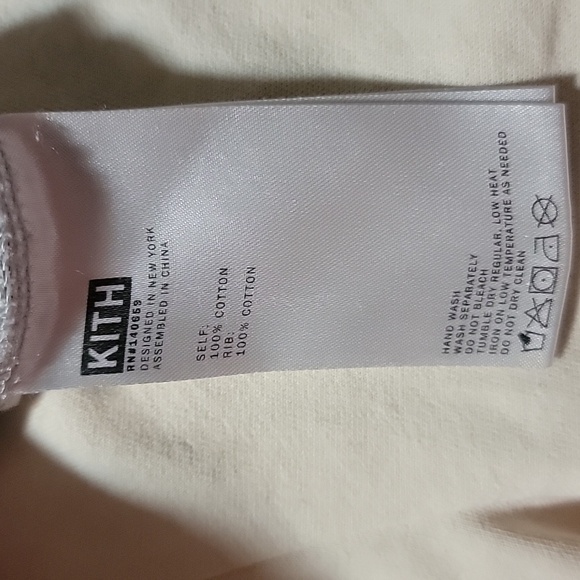 Kith light gray tshirt with velvet detail - Picture 5 of 5